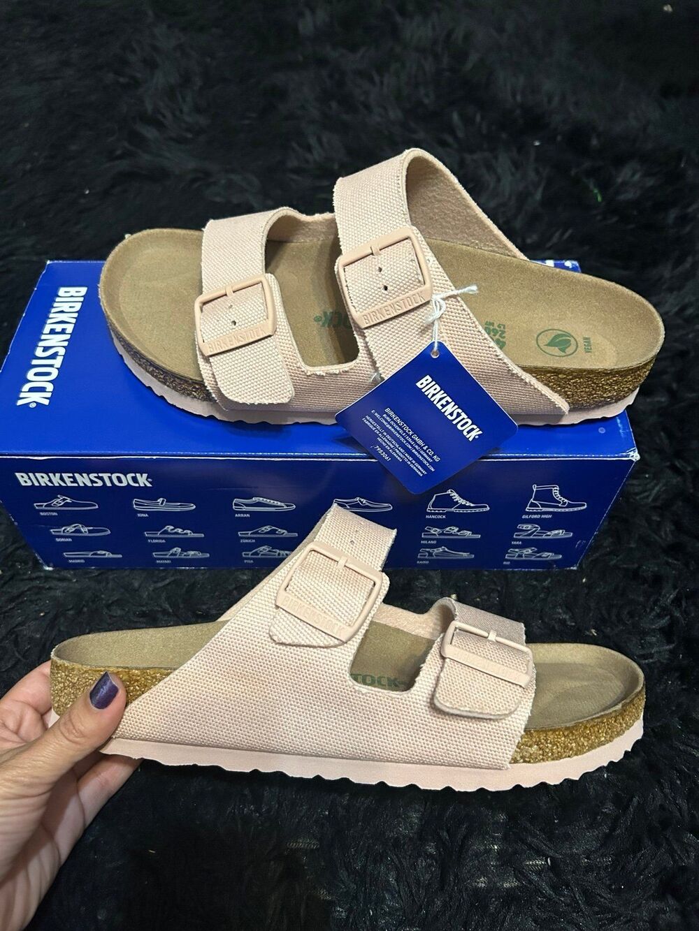 BIRKENSTOCK Arizona pink vegan gladiator sandals slippers shoes women’s eur 40